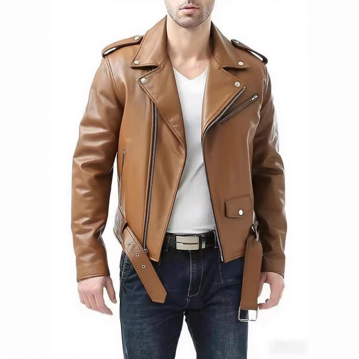 American-style leather jacket