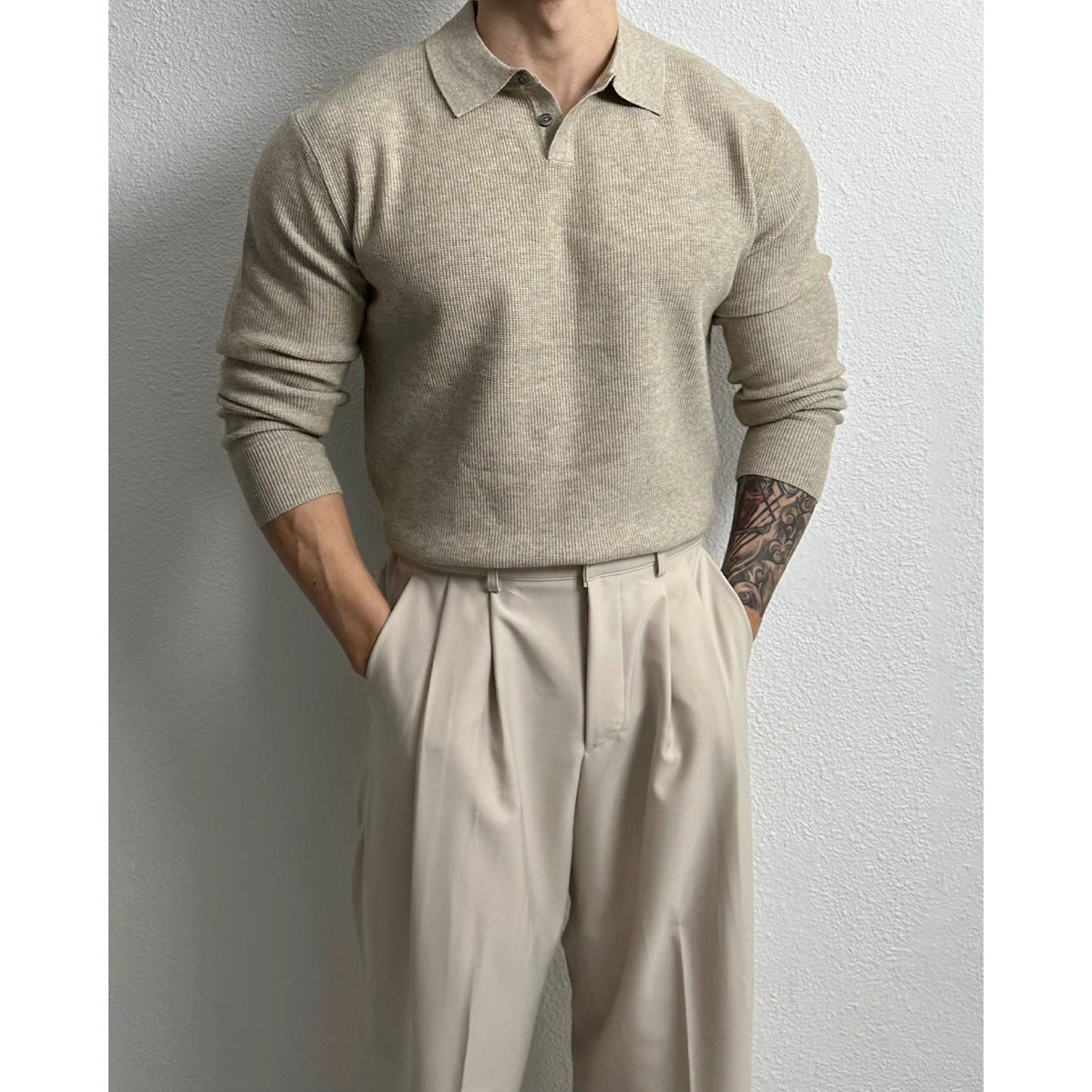 British-style slim-fit sweater