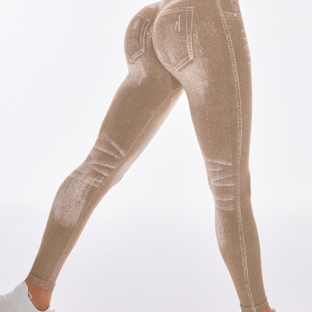 Seamless Fitness Pants With A V-cut Design For A Sculpted Peach-shaped Butt