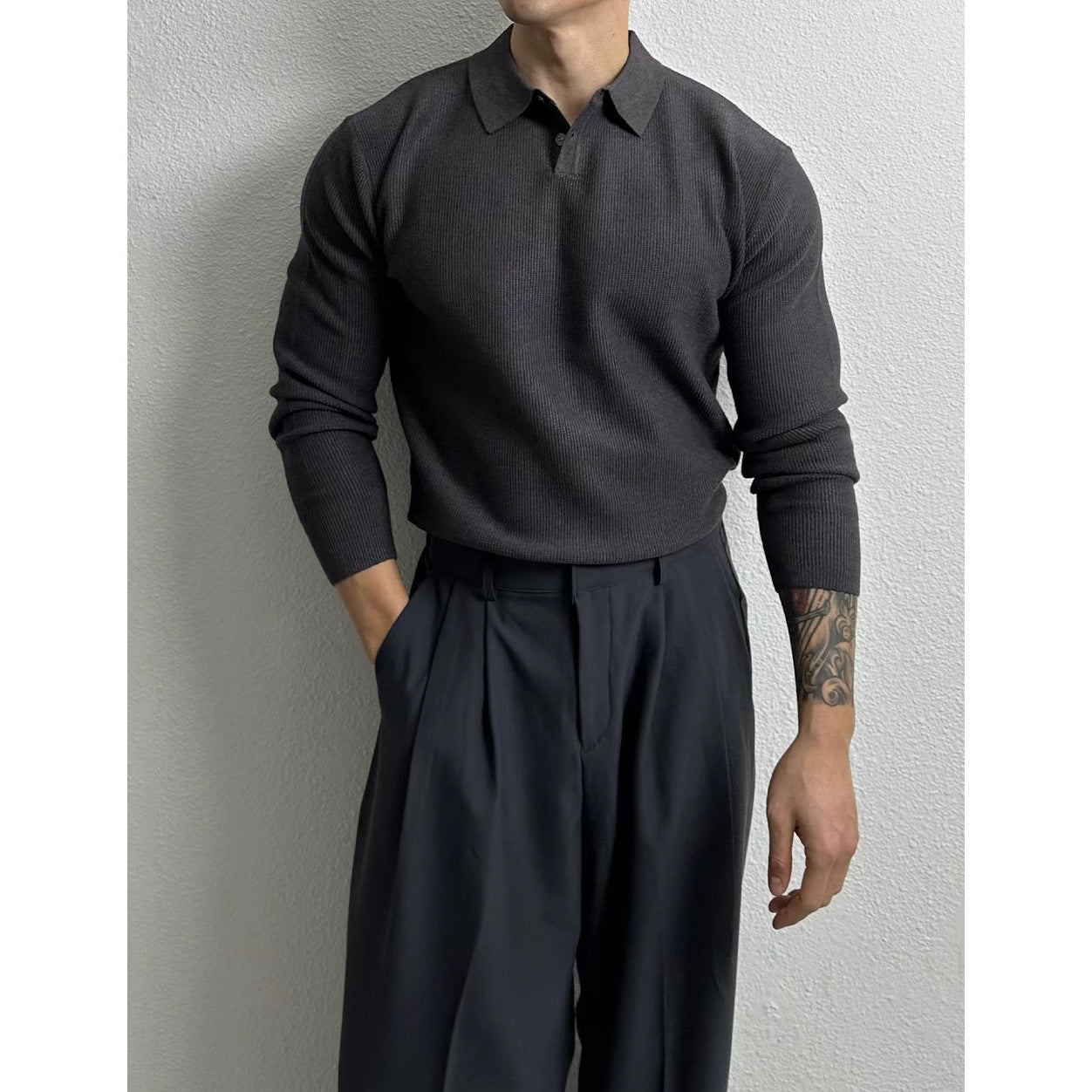 British-style slim-fit sweater