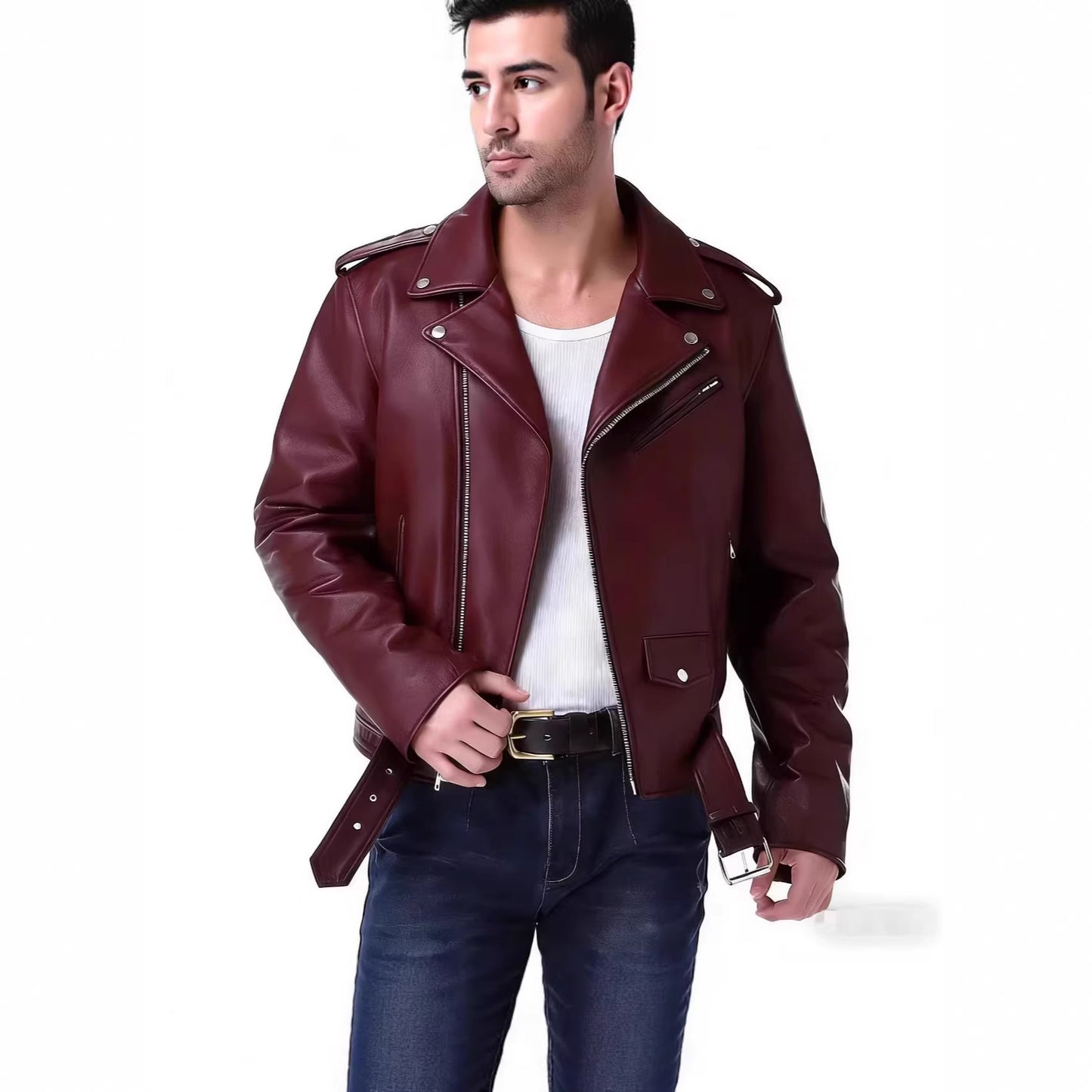 American-style leather jacket