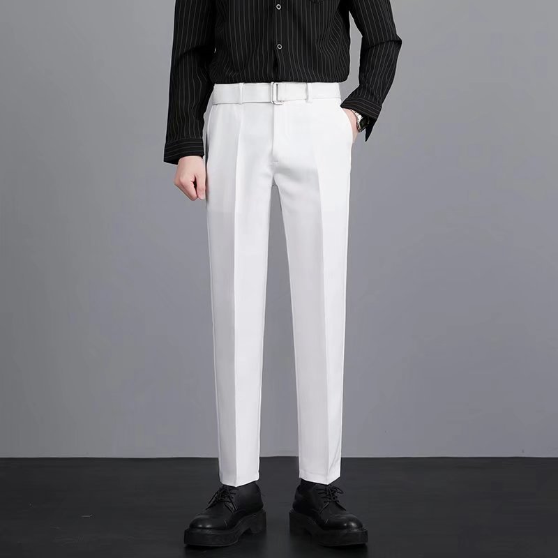 Casual, trendy, straight-cut pants.
