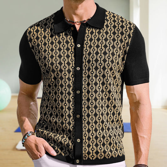 Jacquard Cardigan Shirt