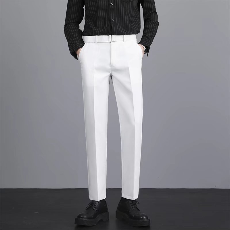 Casual, trendy, straight-cut pants.